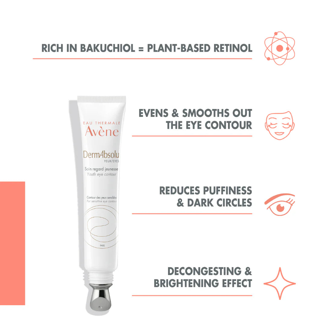 Avène DermAbsolu Eye Cream Get Free DermAbsolu Night Balm Bundle