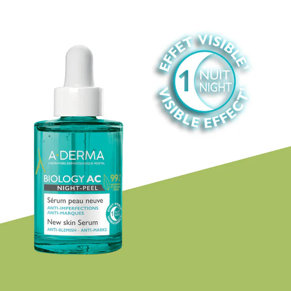 A-derma Biology AC Night Peel Serum 30ml