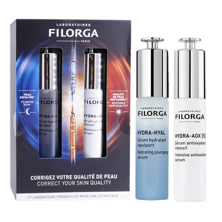 FILORGA COFFRET HYDRA HYAL SERUM HYDRATANT + HYDRA AOX SERUM ANTIOXYDANT