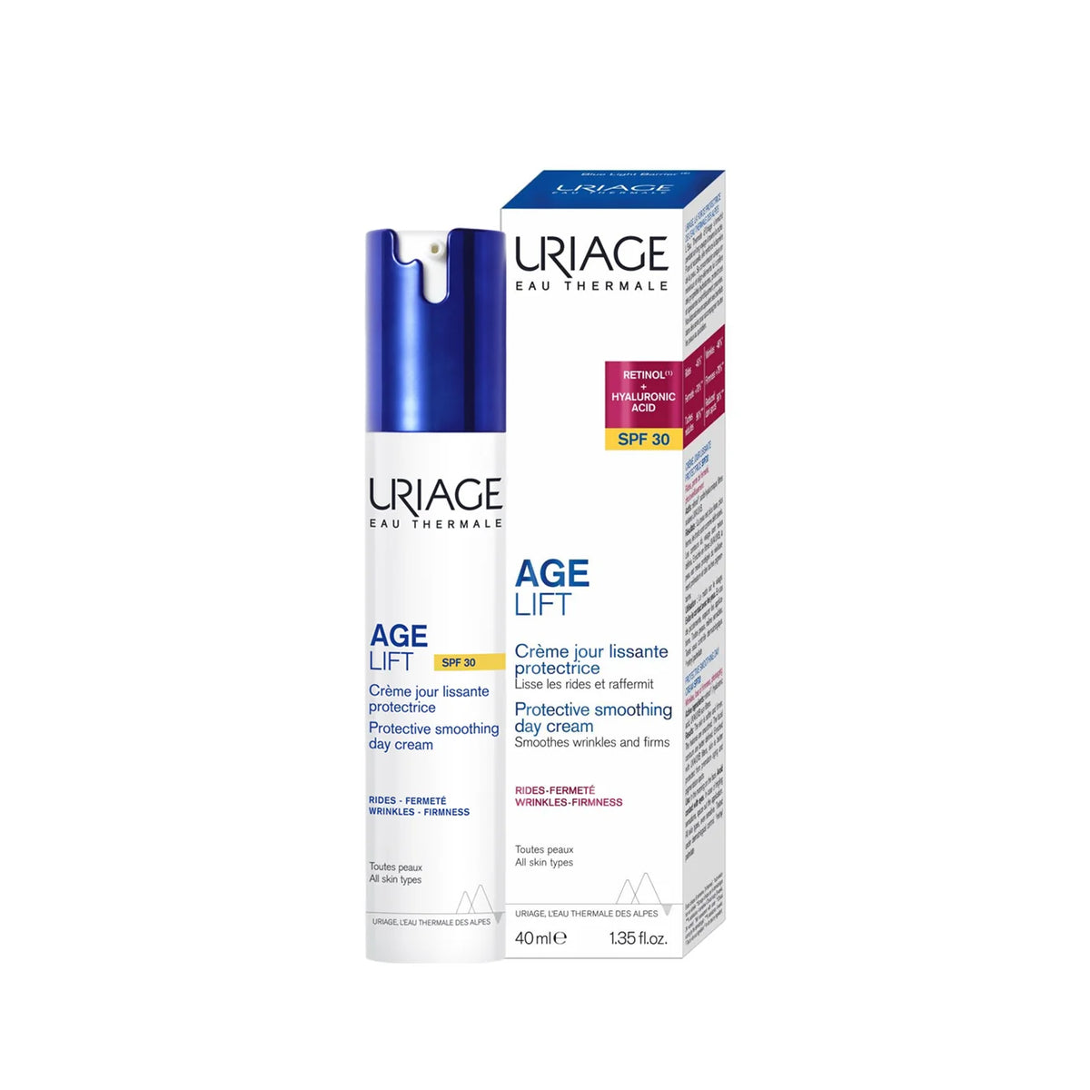 Uriage Age Lift Protective Smoothing Day Cream SPF30 40ML - Anti-Aging Cream with Sun Protection