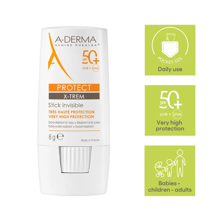 A-Derma Protect Invisible Sunscreen Stick SPF50