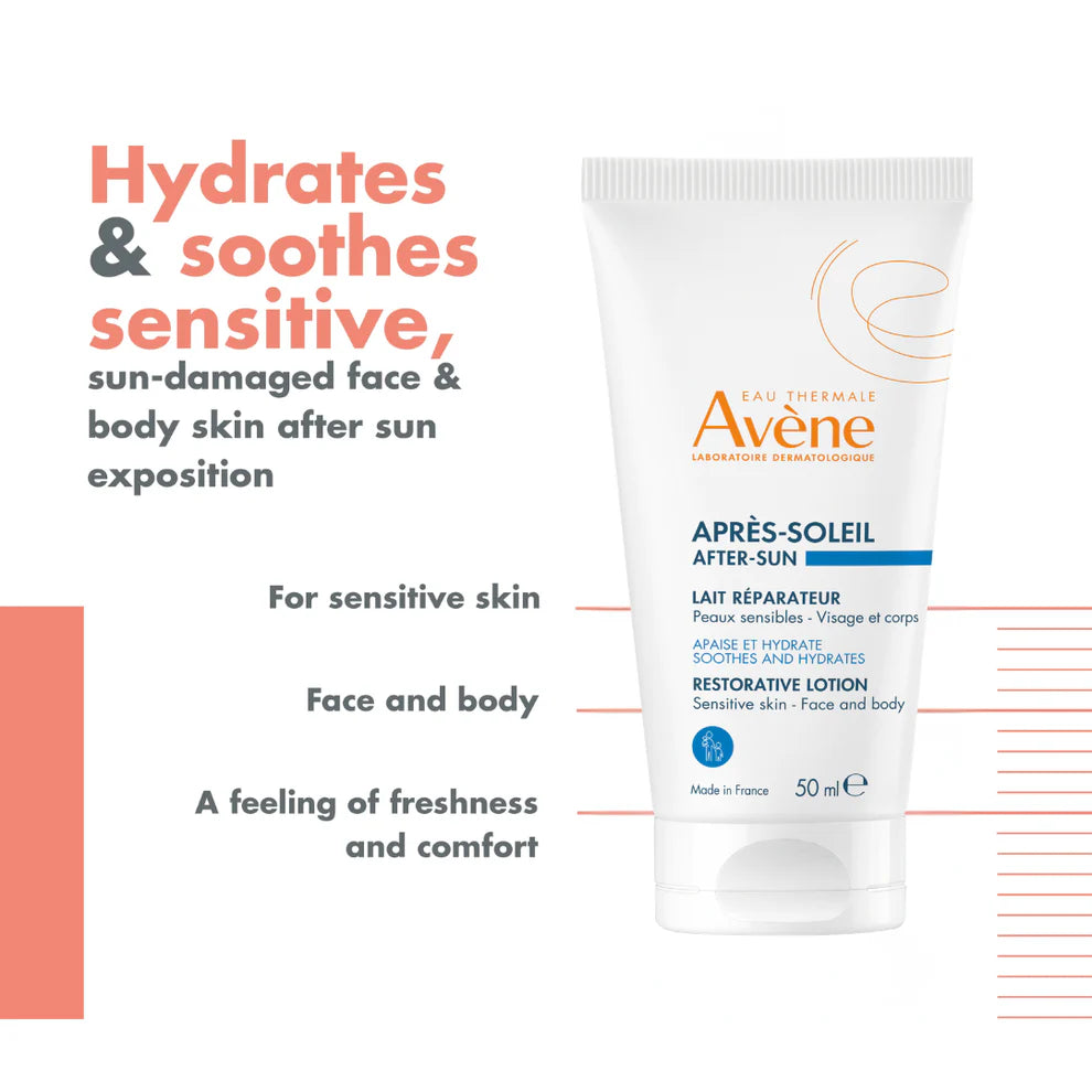 Avène Tinted Suncream SPF50+Free After-sun Lotion Bundle