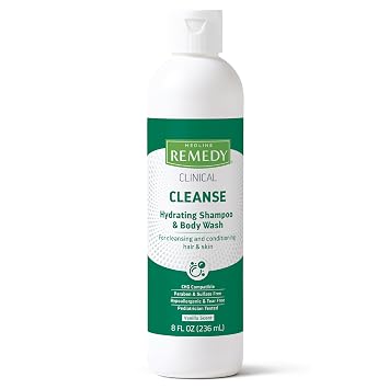 Medline Remedy Clinical Hydrating Shampoo & Body Wash Vanilla Scent Adults & Kids 236ml