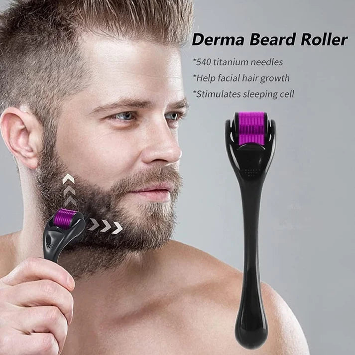 ProGrip Tools Derma Roller 0.5mm with 540 Titanium Needles : Skin Rejuvenation, Hair Growth, and Cellulite Reduction - Pain-Free Treatment for Thicker, Elastic Skin and Fuller Hair (Pack of 1)