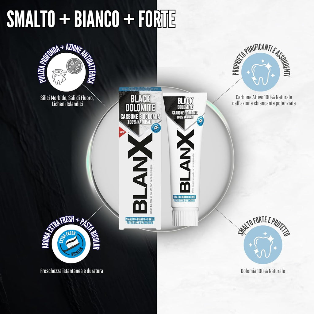 BlanX Intensive Whitening Toothpaste With Activated Charcoal 75ml