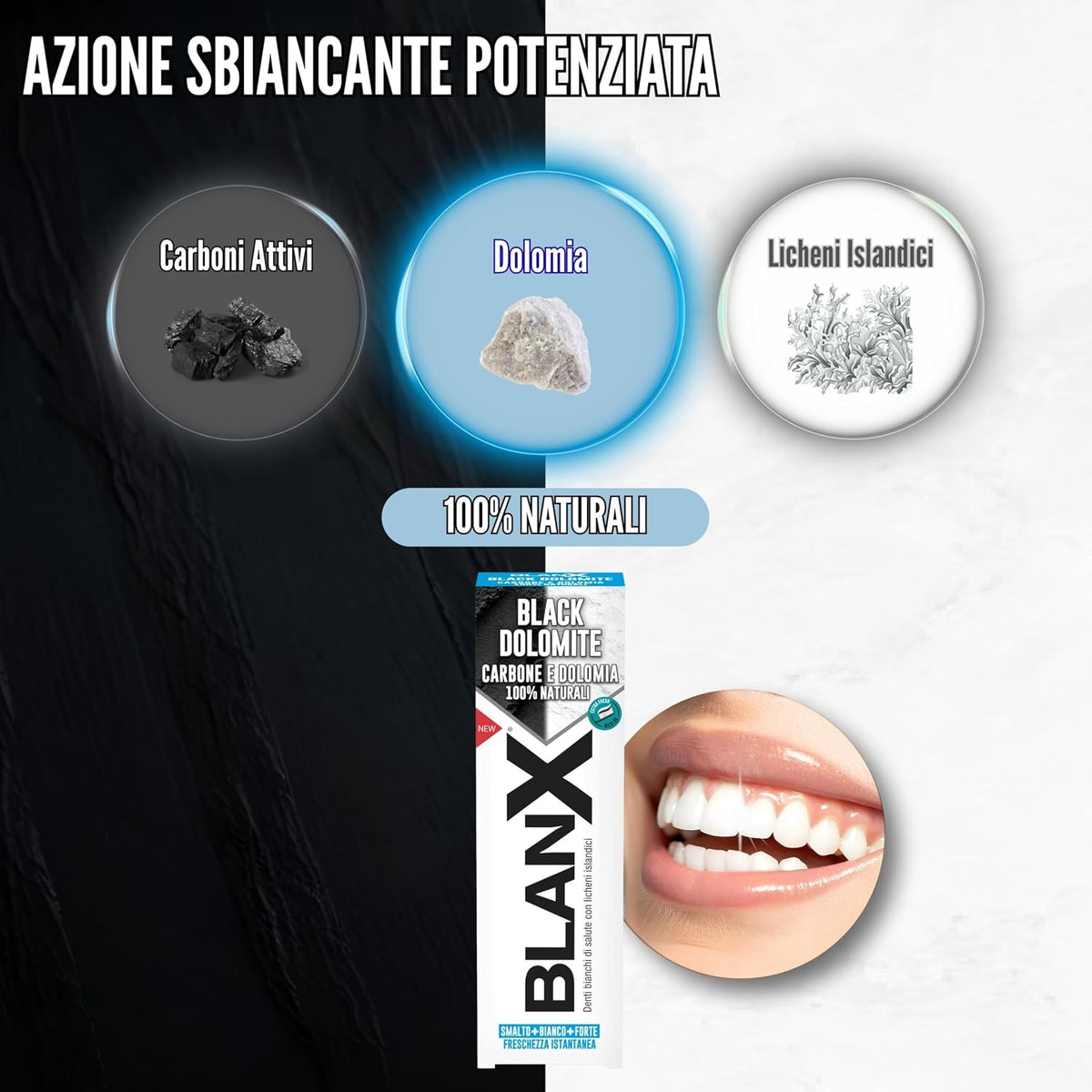 BlanX Intensive Whitening Toothpaste With Activated Charcoal 75ml