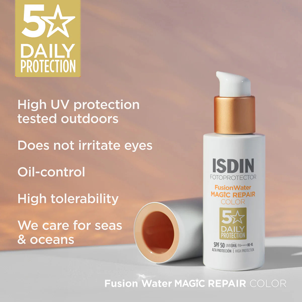 Fusion water magic repair color spf50+ 50ml