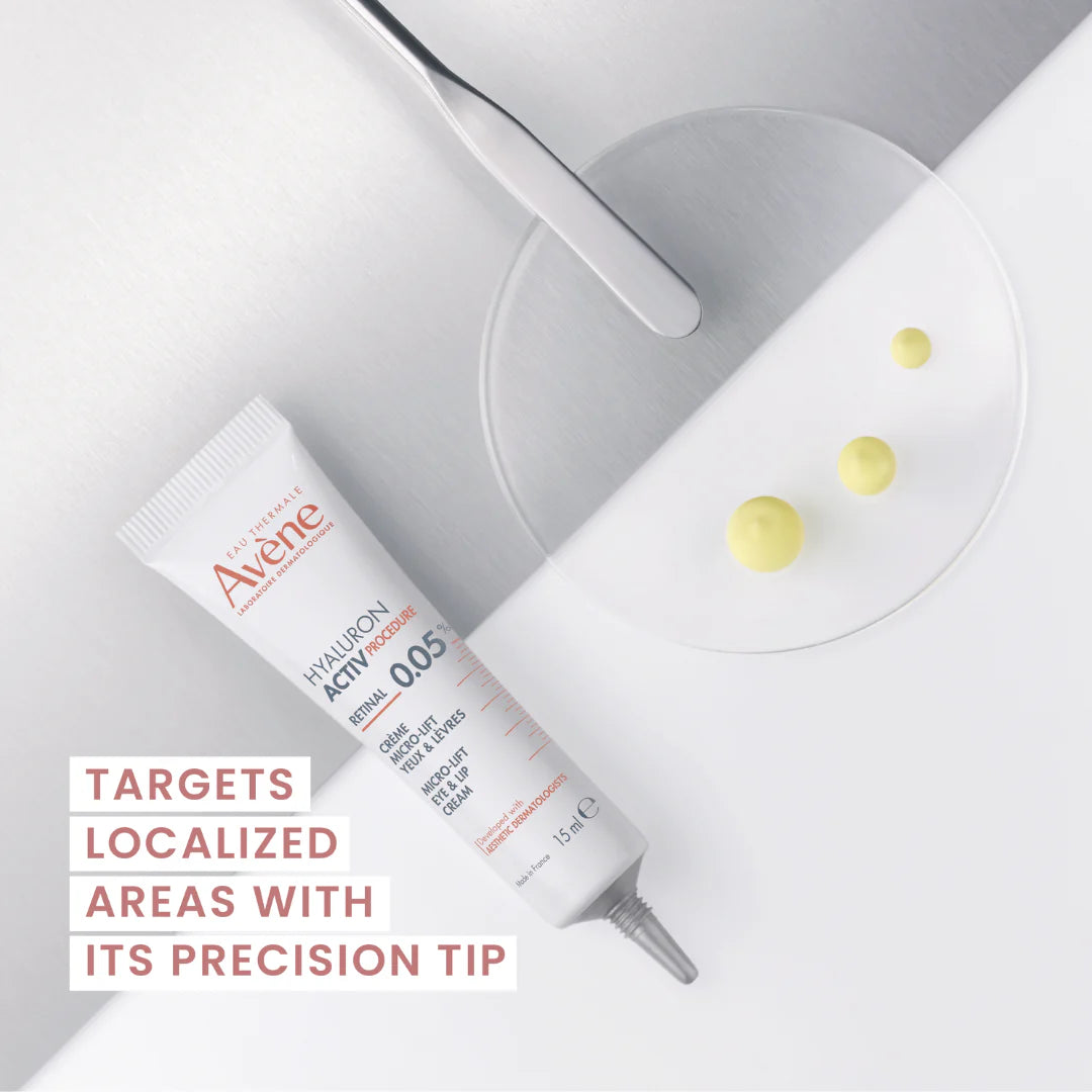 Avène Hyaluron Activ Procedure 0.05% Retinal Micro-Lift Eye & Lip Cream 15ml