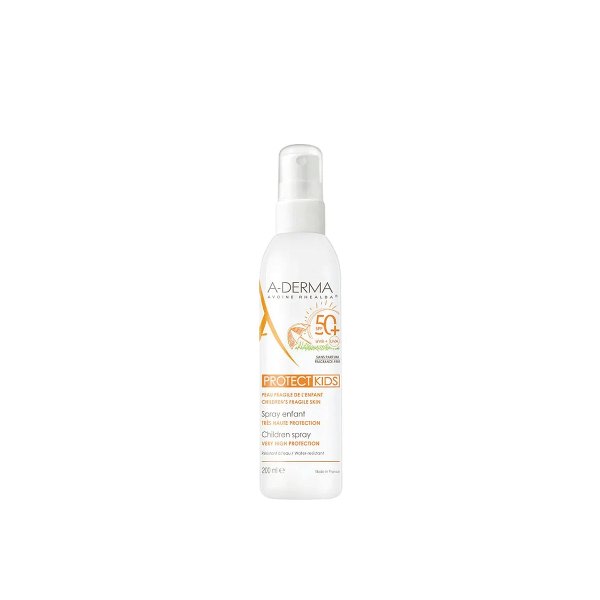 A-Derma Protect Kids Spray SPF 50+ Fragrance Free 200ml
