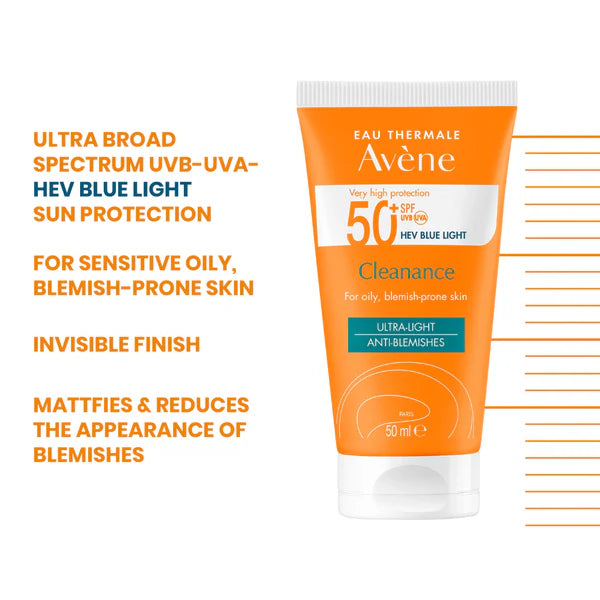 Avène Cleanance Sunscreen Spf 50+ 50ml