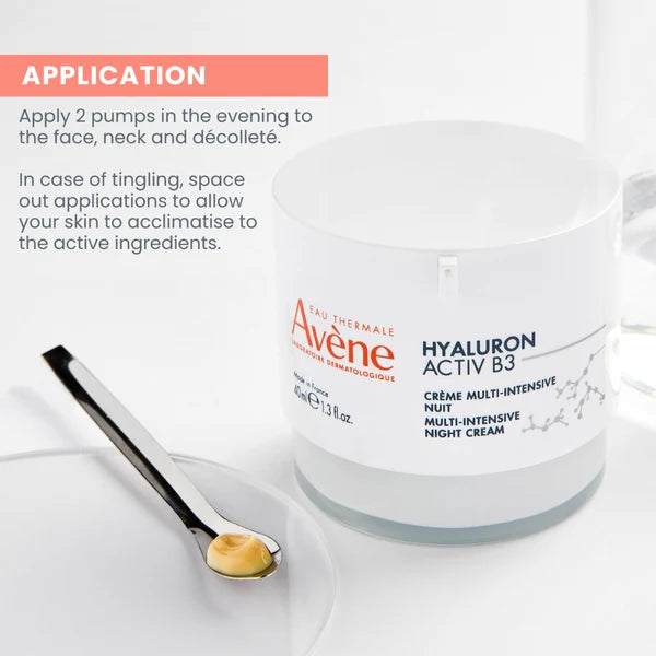 Avène Hyaluron Activ B3 Night Cream+Free Hyaluron Activ B3 Serum
