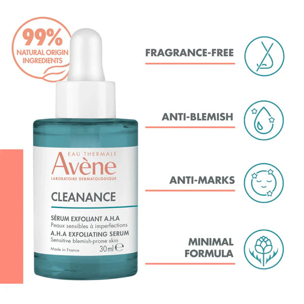 Avène Cleanance Exfoliating Aha Serum 30ml