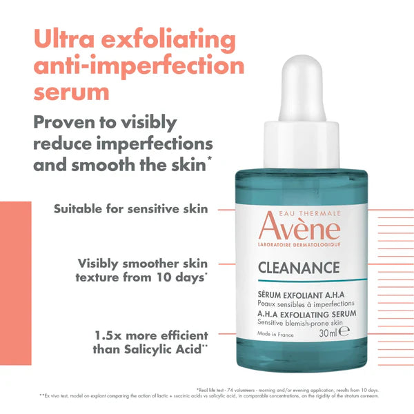 Avène Cleanance Exfoliating Aha Serum 30ml