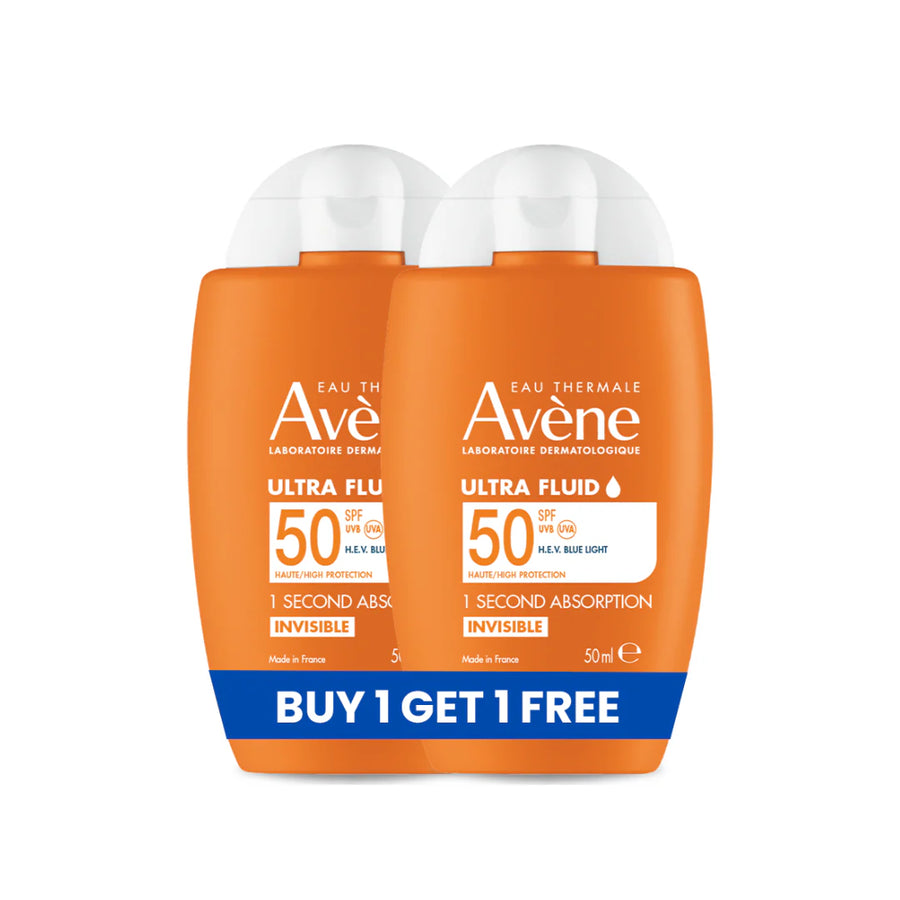 Avène Ultra Light Fluid Invisible SPF50 Sunscreen Buy 1 Get 1 Bundle