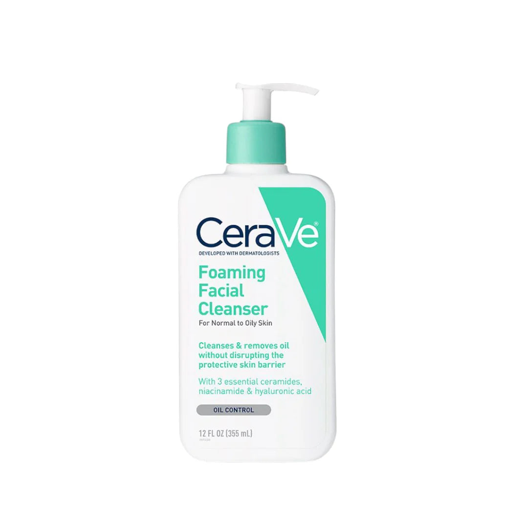 CeraVe Foaming Cleanser For Normal To Oily Skin With Hyaluronic Acid 236ml