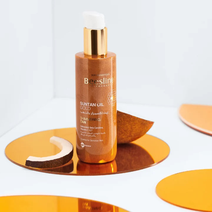Beesline SunTan Oil Gold Shimmering Tan 200ml