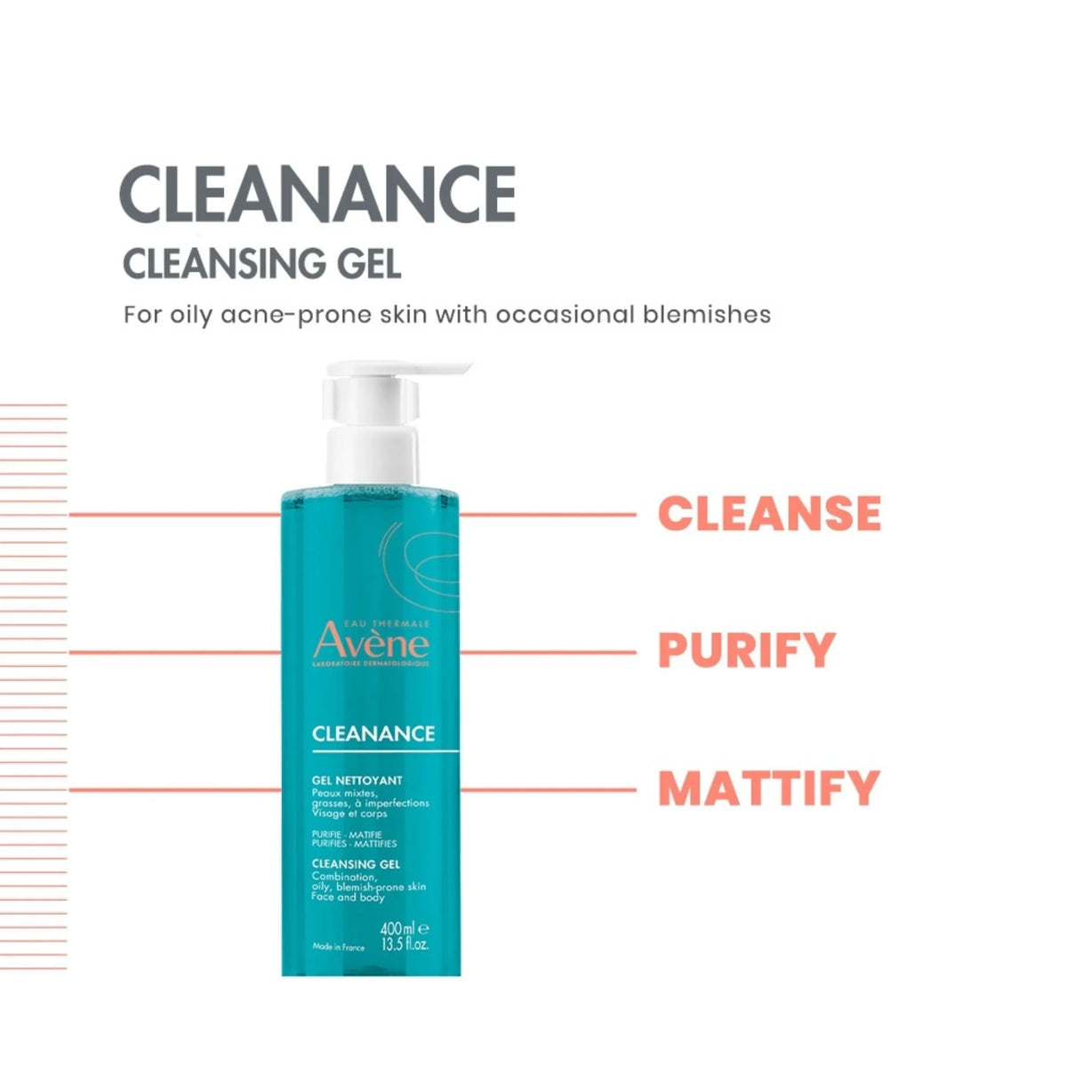 Cleanance Soap Free Cleansing Gel - Oily Blemish-Prone Skin 400ml