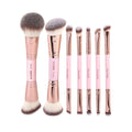 MAANGE - 7 pcs Eye & Face Brushes-Pink