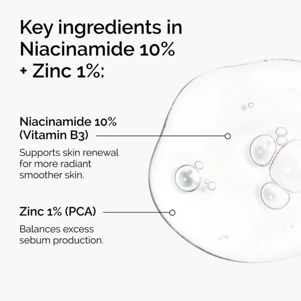 The Ordinary Niacinamide 10% + Zinc 1% Serum For Oily Skin 30ML