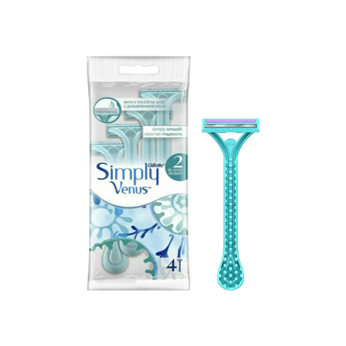 Gillette Simply Venus Disposable Razors For Women - 4Pcs