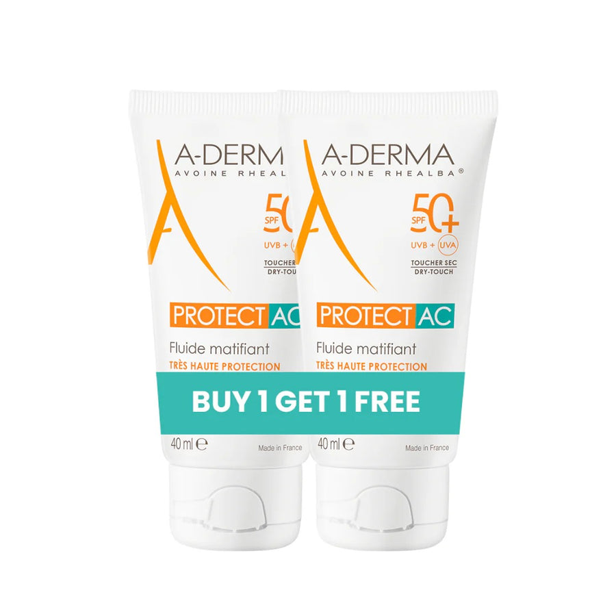 Aderma Protect AC Fluid Mattifying SPF 50+ Buy 1 Get 1 Free