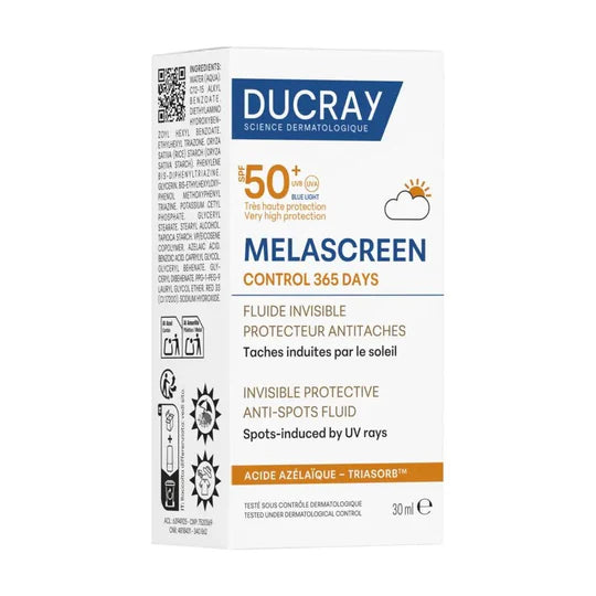 Ducray Melascreen Control Fluide Invisible SPF50+ 30ml Anti-Taches Peaux Hyperpigmentées Fini Invisible