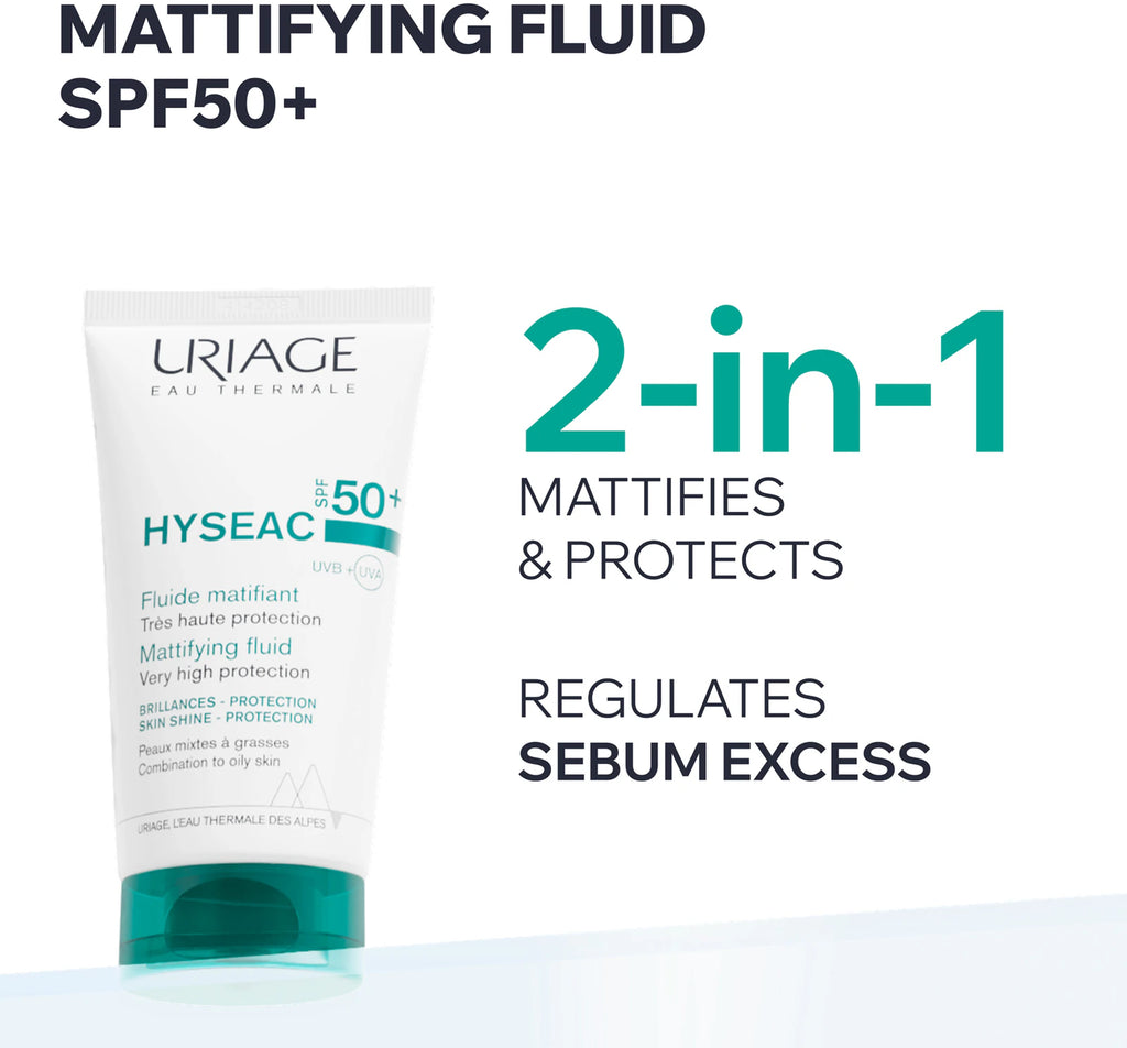 Uriage Hyséac Fluid SPF50+ - Combination to Oily Skin 50ml