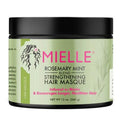 Mielle Rosemary Mint Blend Strengthening Hair Masque jar on a white background
