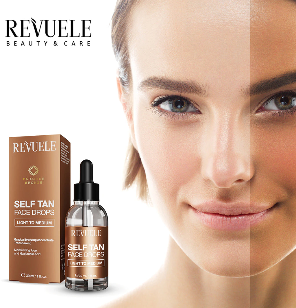 Revuele Paradise Bronze Self Tan Face Drops 30ml