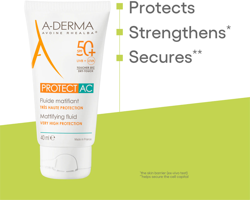 A-Derma Protect Ac Mattifying Fluid Spf50+ 40ml