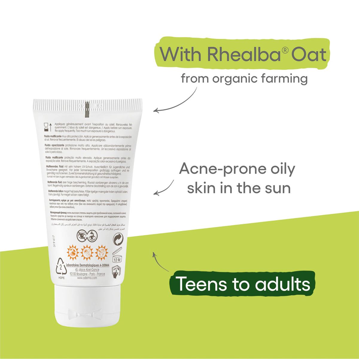 A-Derma Protect Ac Mattifying Fluid Spf50+ 40ml