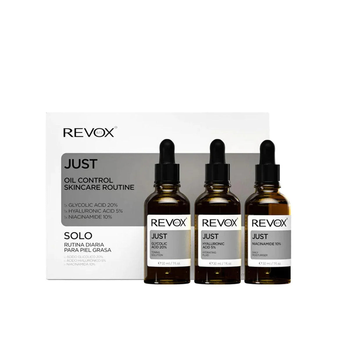Revox Just Oil Control Skincare Routine