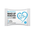 Revuele Wet Wipes Make-Up Remover - I Love My Skin For Eyes And Face With Thermal Water And Sea Minerals - Pack of 20