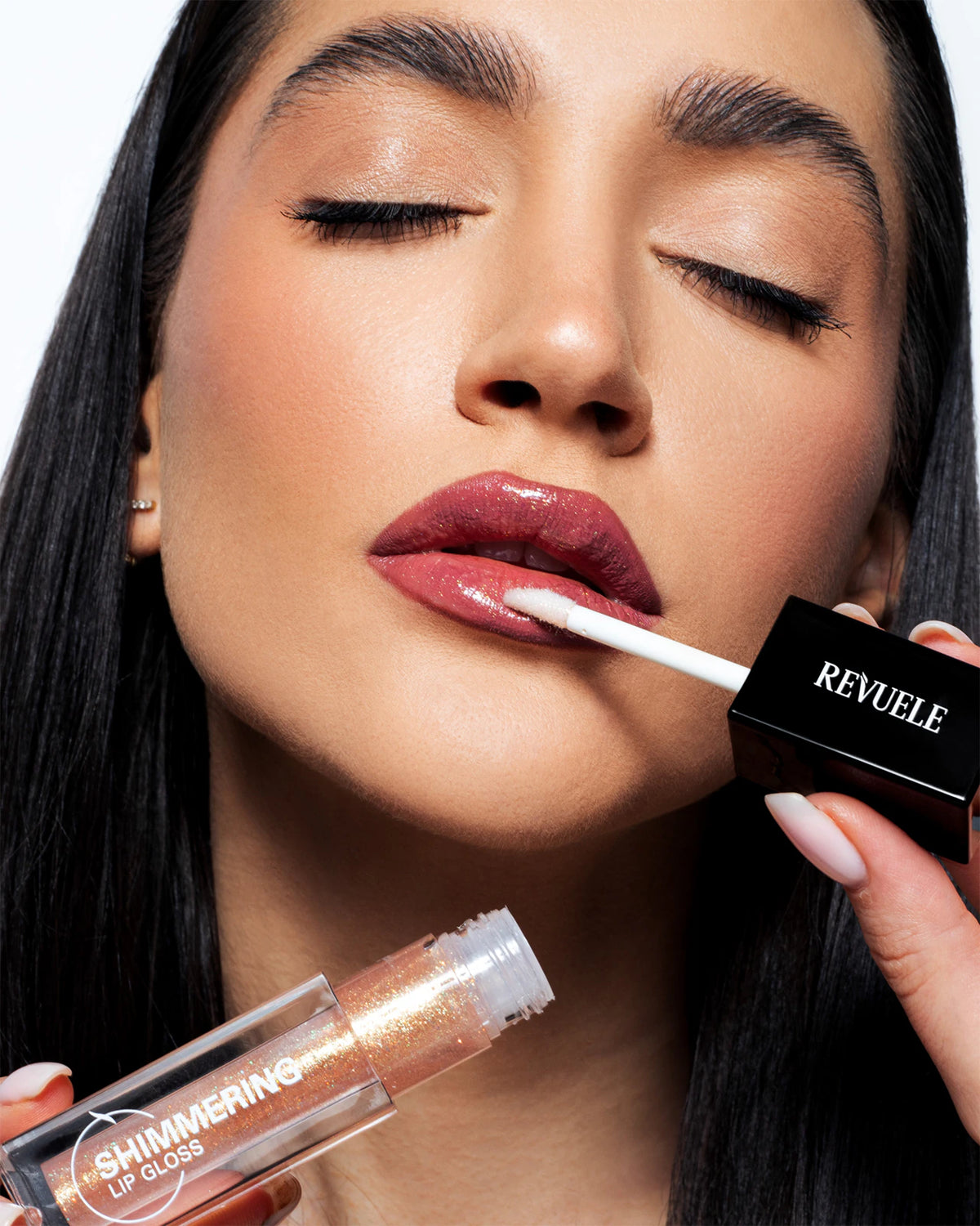 Revuele Shimmering Lip Gloss/Sparkling Cinnamon 18
